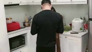 Godain Istri Tetangga Cindo Di Dapur Berujung Enak